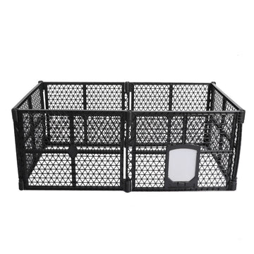 PaWz Pet Playpen Foldable Protable Dog Play Pens Plastic Garden Outdoor 6 Panels PaWz